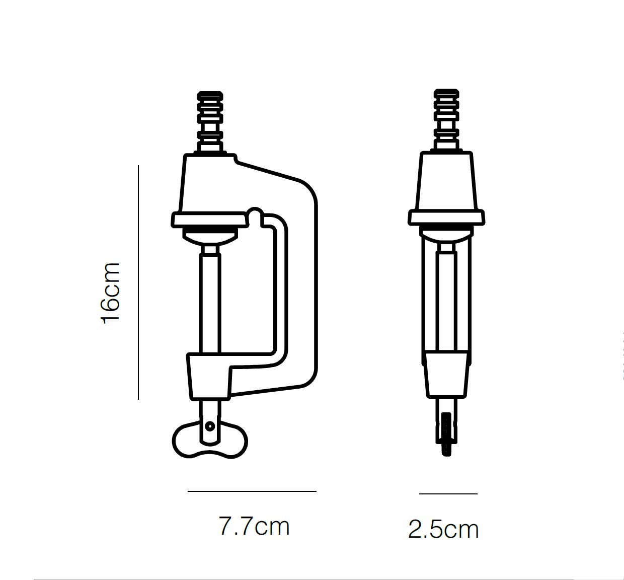 Original Range Desk Clamp Dove Grey